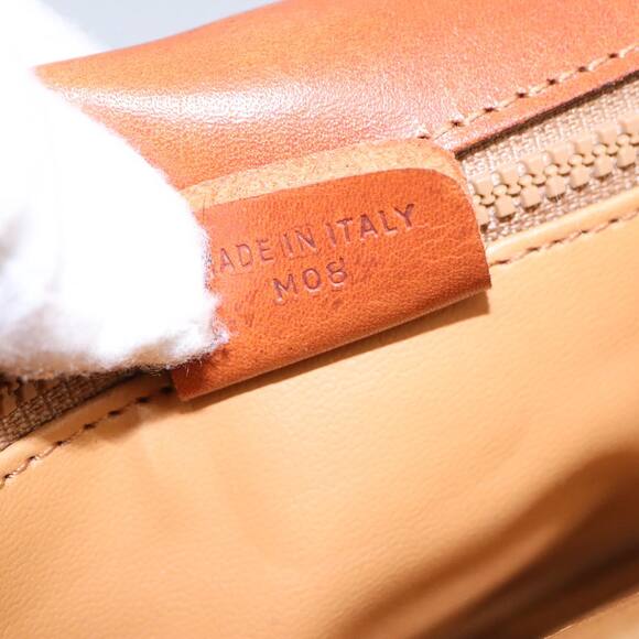 CELINE Macadam Canvas Shoulder Bag Beige Gold - Picture 13 of 13